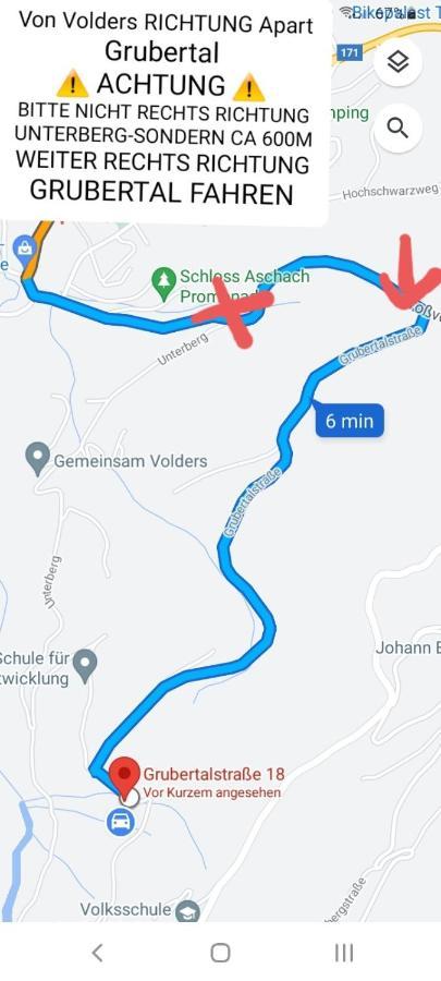 Apart Grubertal Volders المظهر الخارجي الصورة